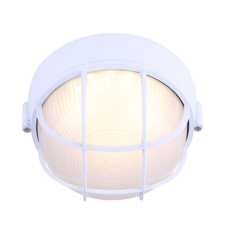 Outdoor Light – Canarm LED Frosted Glass White 12W Round LOL387WH